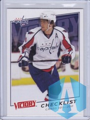 2008 Upper Deck Victory #200 Alexander Ovechkin Checklist 101-200